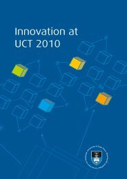 Innovation at UCT 2010 [Report] - Research Contracts & IP Services