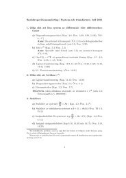 Snabbrepetitionsunderlag i System och transformer, ht2 2011