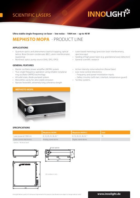 Mephisto laser clearance