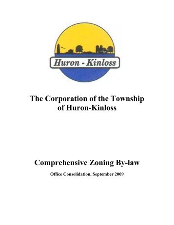The Corporation of the Township of Huron-Kinloss ... - Bruce County