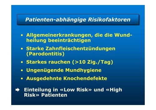 Homepage Implantate - zahnmedizinische kliniken zmk bern ...