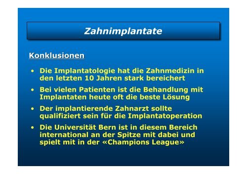 Homepage Implantate - zahnmedizinische kliniken zmk bern ...