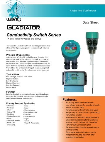 Conductivity Switch Series - Hawk Measurement Systems!