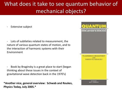 Qubit-Coupled Mechanics - IFSC