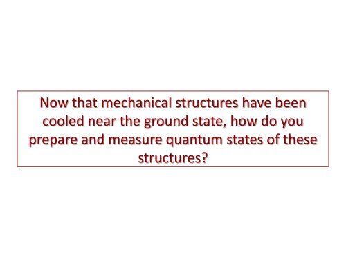 Qubit-Coupled Mechanics - IFSC