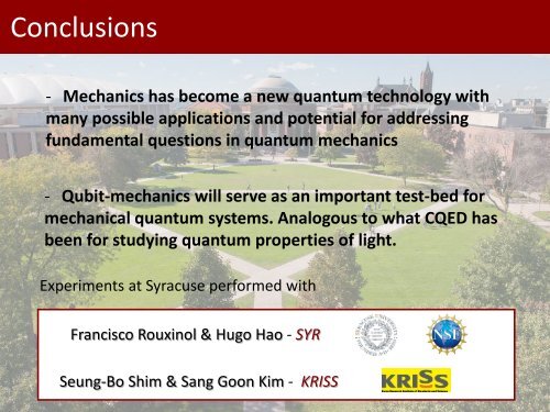 Qubit-Coupled Mechanics - IFSC