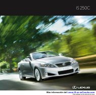CatÃ¡logo Lexus IS 250C - enCooche.com