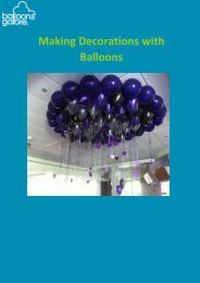 Making Decorations with Balloons Guide