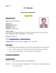 English Resume jafari Moghadam September 2012