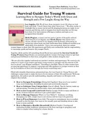 Survival Guide for Young Women - Pure Publicity