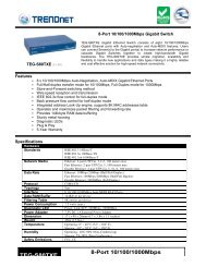 TEG-S80TXE 8-Port 10/100/1000Mbps Gigabit Switch