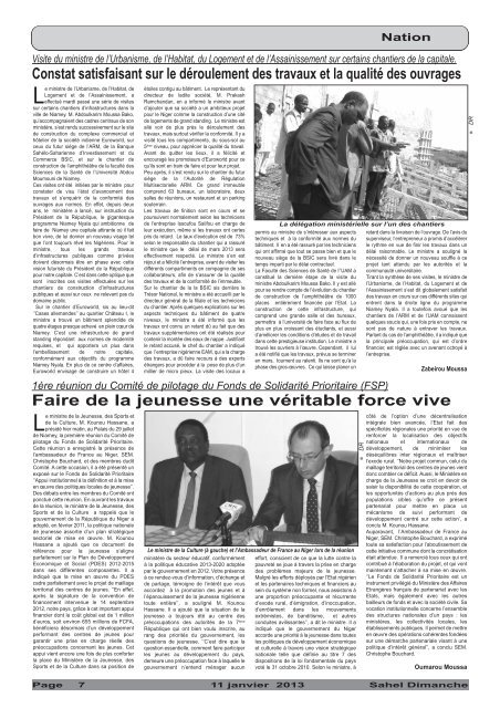 Sahel Dimanche - Nigerdiaspora