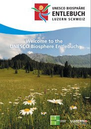 Welcome to the UNESCO Biosphere Entlebuch