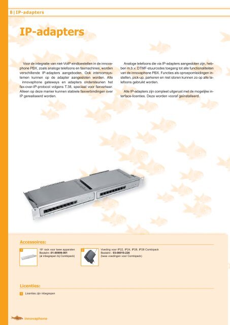 Product Catalogus 2012/2013 - Innovaphone