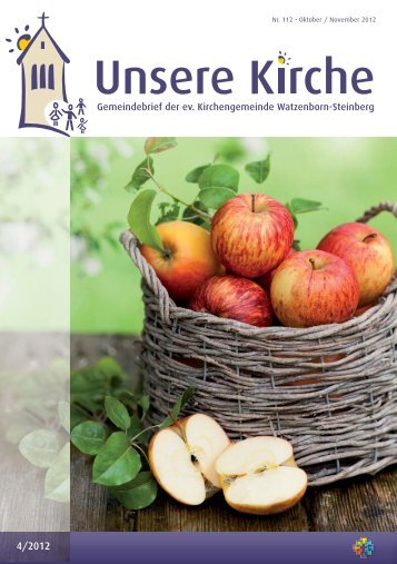 Unsere Kirche 4/2012 Oktober bis November - Evangelische ...