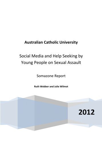 Social Media and Help Seeking by Young People on ... - DrugInfo