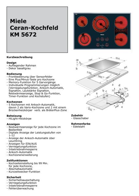 Miele Ceran-Kochfeld KM 5672