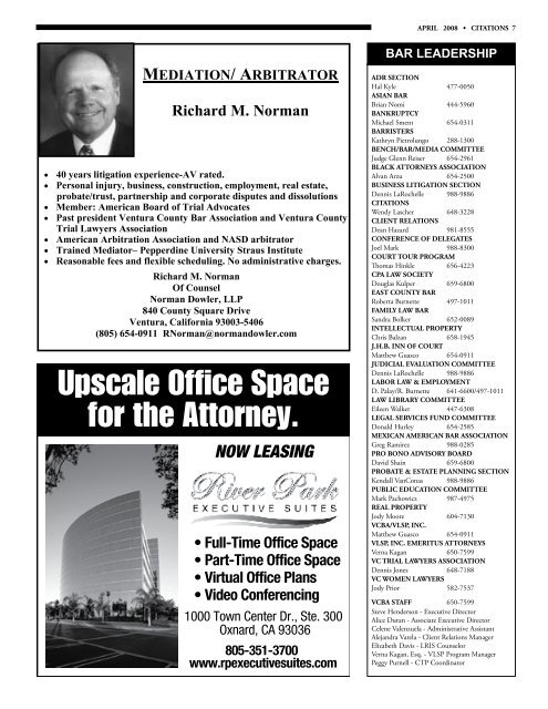 LINCOLN ON E-MAIL - Ventura County Bar Association