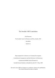 The Swedish 1809 Constitution - Olof Petersson