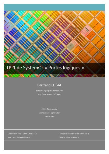 TP 1 SystemC - Portes logiques - Uuu.enseirb.fr