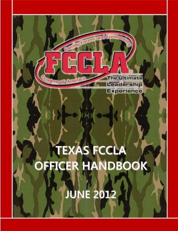 TEXAS FCCLA OFFICER HANDBOOK