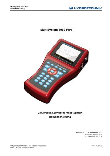 MultiSystem 5060 Plus - Hydrotechnik