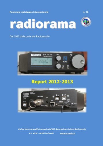 scarica radiorama web report 22 in formato pdf cliccando qui - AIR
