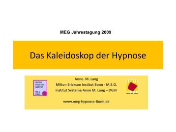 Das Kaleidoskop der Hypnose - Institut Systeme
