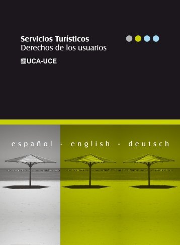 Servicios TurÃ­sticos: derechos de los usuarios
