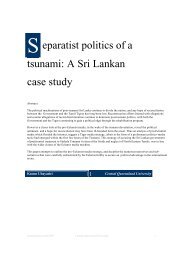 S eparatist politics of a tsunami: A Sri Lankan case study - eJournalist