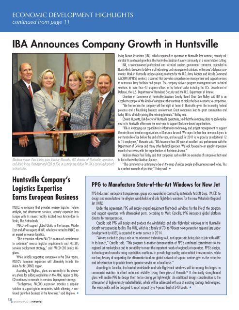 The Huntsville Regional Economic Growth Initiative (HREGI ...