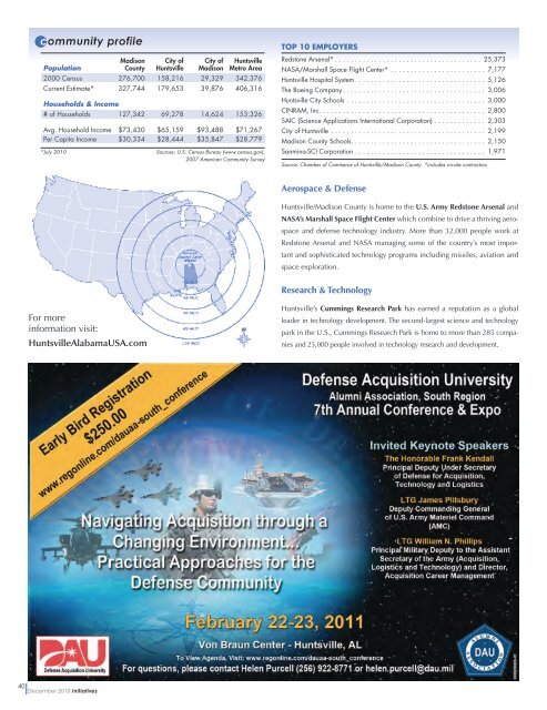 The Huntsville Regional Economic Growth Initiative (HREGI ...