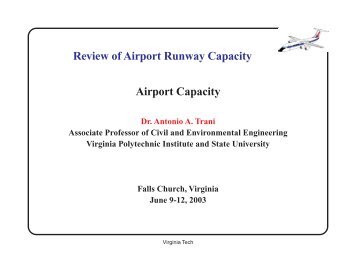 Review of Airport Runway Capacity Airport Capacity
