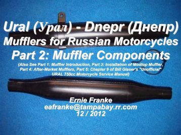 Part 2: Muffler Components - Good Karma Productions