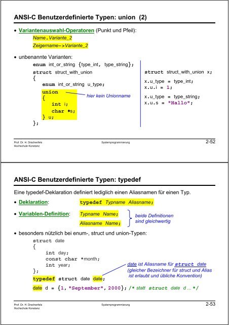 Systemprogrammierung Teil 1: Einführung