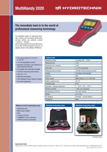 Flyer MultiHandy 2020 Rev 06.indd - Hydrotechnik