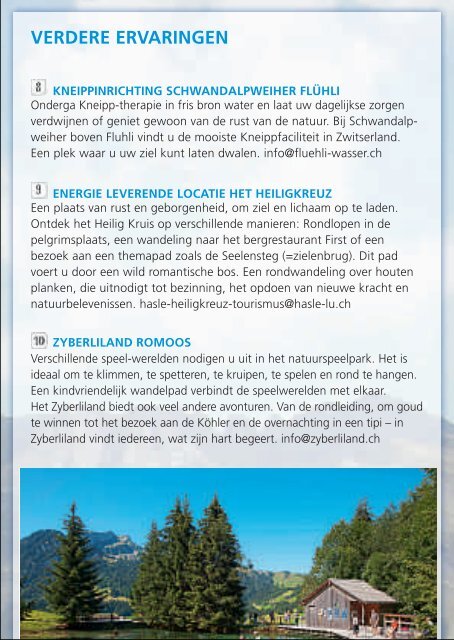 UNESCO biosfeerreservaat Entlebuch, Luzern, Zwitserland