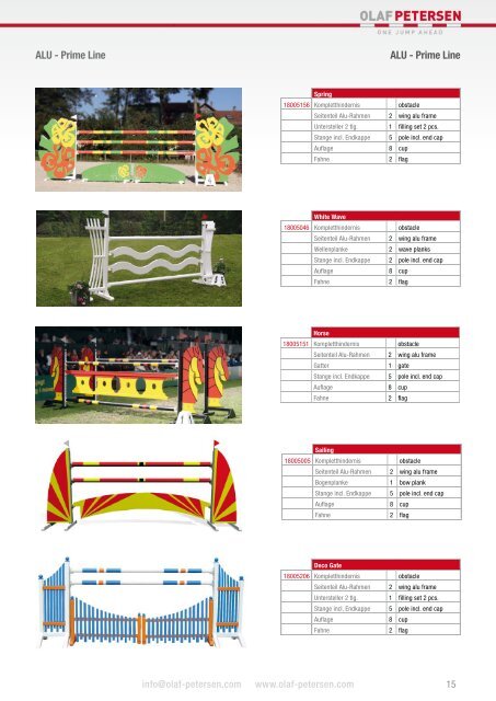 Olaf Petersen Horse Equipment Catalogue 2014