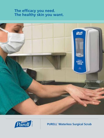 PURELL Waterless Surgical Scrub Brochure - GOJO Industries, Inc.