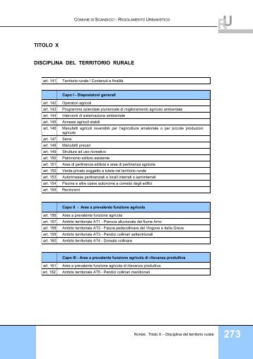 Disciplina del Territorio Rurale - Comune di Scandicci