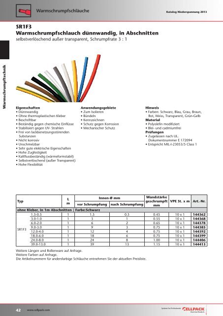 Katalog Niederspannung 2013 - Cellpack Electrical Products