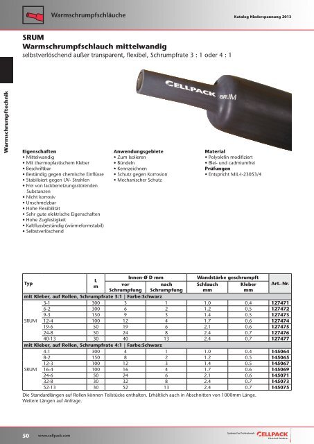 Katalog Niederspannung 2013 - Cellpack Electrical Products