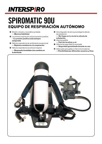 spiromatic 90u equipo de respiraciÃ³n autÃ³nomo - Interspiro