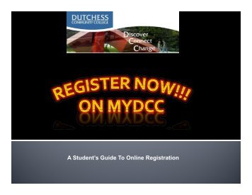 A Student's Guide To Online Registration - Dutchess Community ...