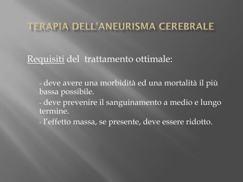 emorragie cerebrali - FacoltÃ  di Medicina e Chirurgia