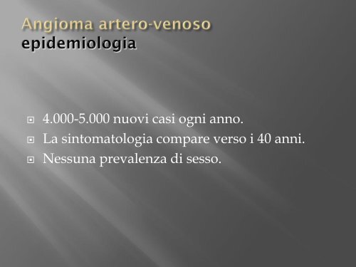 emorragie cerebrali - FacoltÃ  di Medicina e Chirurgia