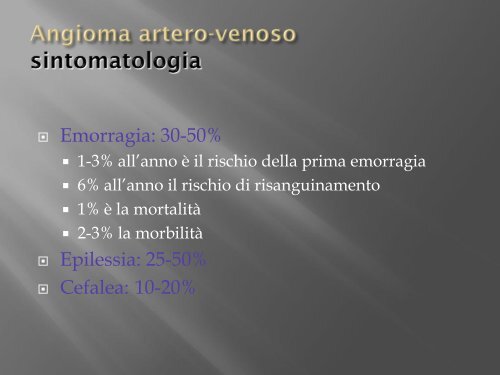 emorragie cerebrali - FacoltÃ  di Medicina e Chirurgia