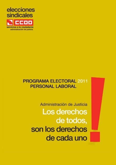 Programa electoral del Sector de AdministraciÃ³n de Justicia