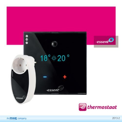 Handleiding E-thermostaat749KB - Essent