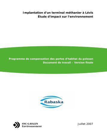 Programme de compensation des pertes d'habitat du ... - Rabaska